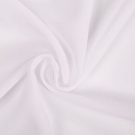 Metráž: Šifon bílý šíře 150 cm (1m)