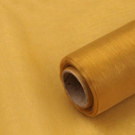 Galanterie: Dekorační organza zlatá