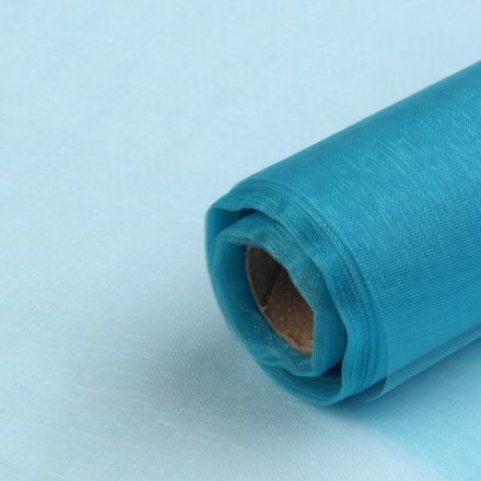 Galanterie: Dekorační organza tyrkysová