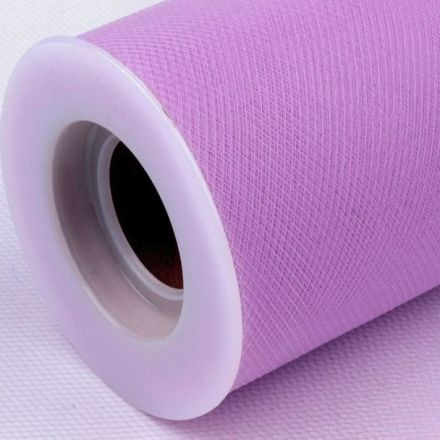 Galanterie: Tyl dekorační šíře 22 cm - fialová lila