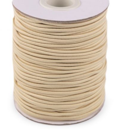 Galanterie: Kulatá pruženka 3 mm (1m) - béžová