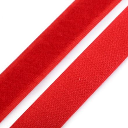Galanterie: Suchý zip šíře 20 mm - červená