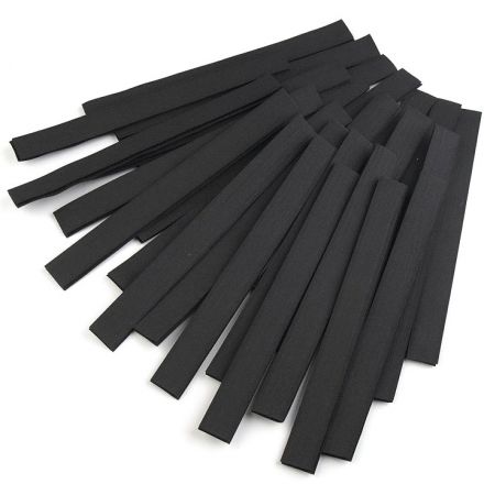 Galanterie: Suchý zip střihaný 20cm (10 párů) - černá