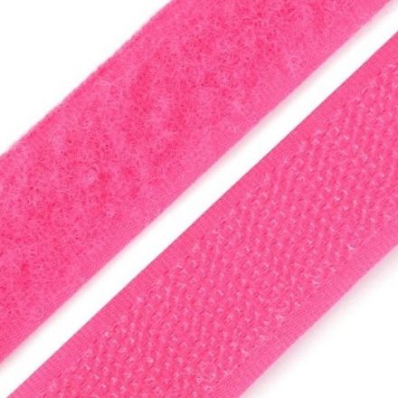 Galanterie: Suchý zip šíře 20 mm - růžová
