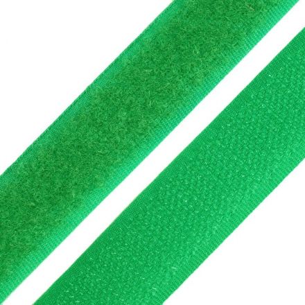 Galanterie: Suchý zip šíře 20 mm - zelená