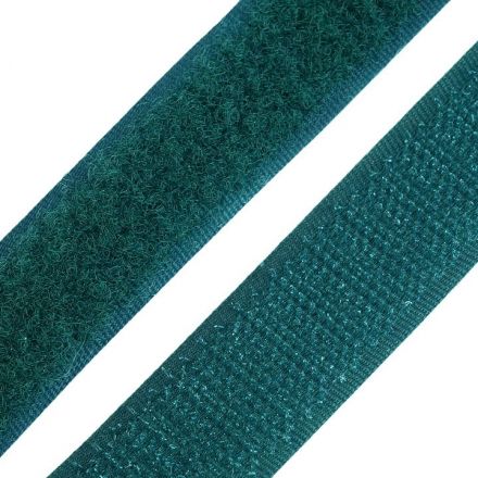 Galanterie: Suchý zip šíře 20 mm - tm. zelená