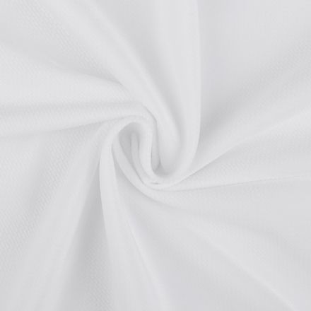 Metráž: Velvet strukturovaný - bílá