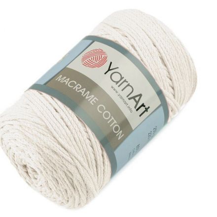 Galanterie: Pletací příze Macrame Cotton 250 g - smetanová