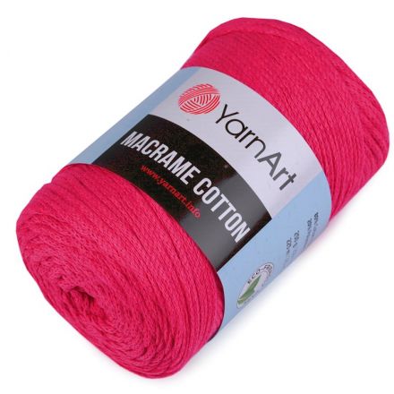 Galanterie: Pletací příze Macrame Cotton 250 g - malinová