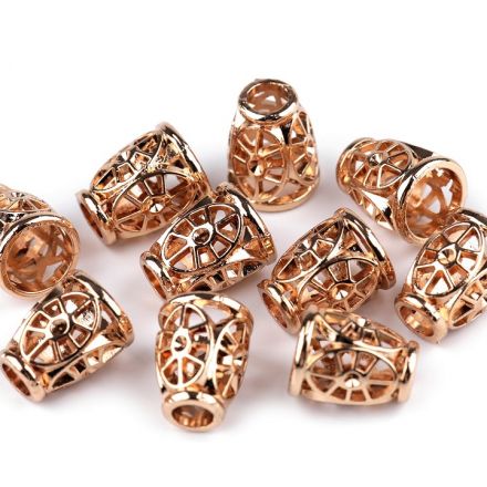 Galanterie: Koncovka na šňůru 4,5 mm (1ks) - růžové zlato