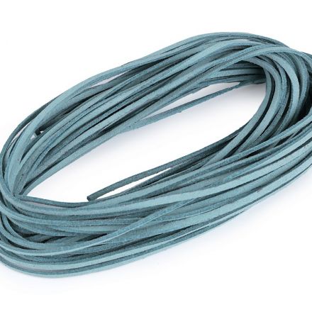 Galanterie: Řemínek imitace kůže 3 mm - světle modrá