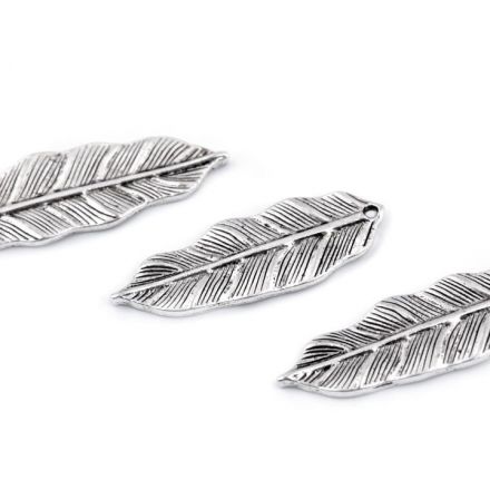 Galanterie: Přívěsek list 12 x 33 mm (1ks)