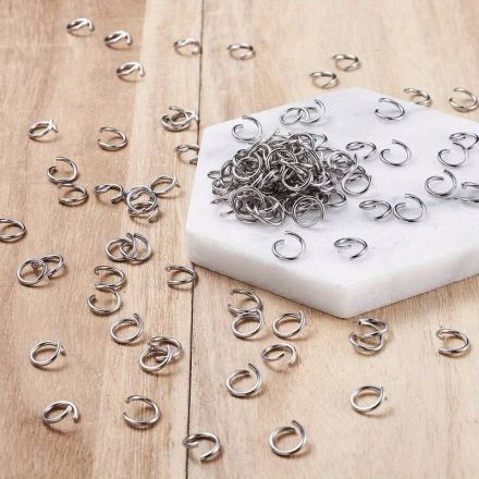 Galanterie: Kroužek spojovací 4 mm (150ks) - platina