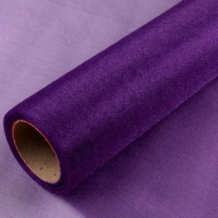 Galanterie: Dekorační organza šíře 36 cm (1m) - fialová