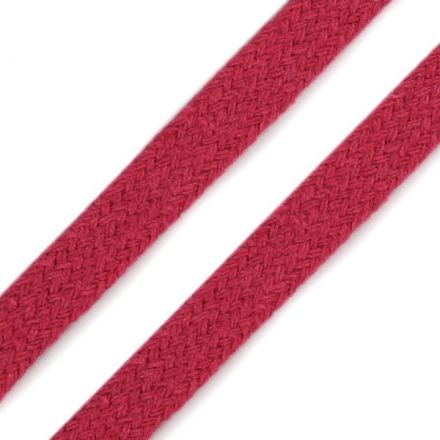 Galanterie: Plochá šňůra / dutinka šíře 10 mm - pink