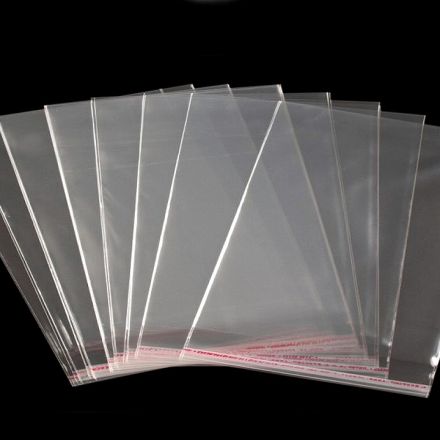 Galanterie: PP sáček s lepicí klopou 16 x 16 cm (20ks)