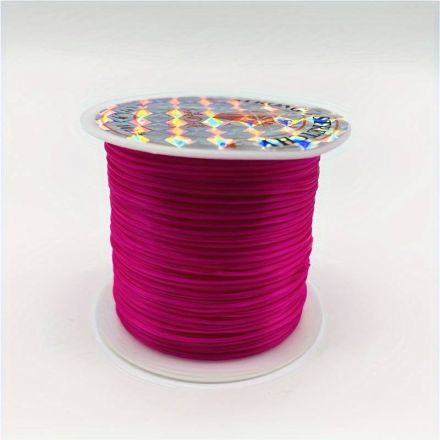 Galanterie: Pruženka / gumička 1 mm (8-10m) - cykláme