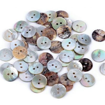 Galanterie: Knoflík perleťový 15 mm (1ks) 