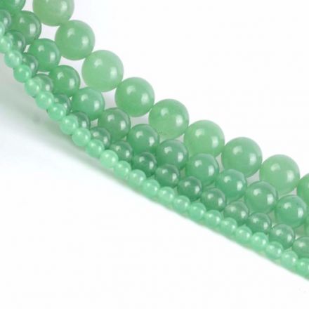 Galanterie: Minerální korálky Avanturín 6 mm (10ks)