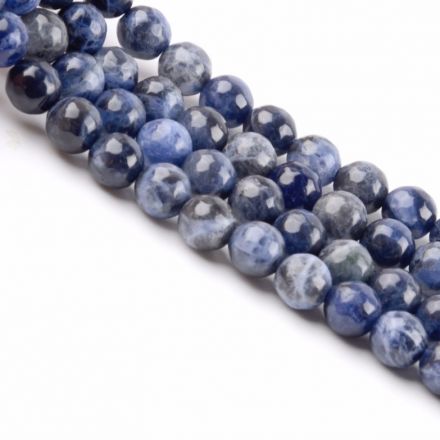 Galanterie: Minerální korálky Sodalit 8 mm (10ks)