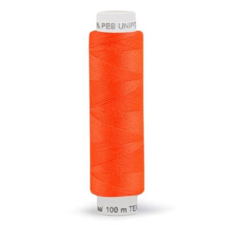 Galanterie: Polyesterové nitě 100 m - oranžová neon