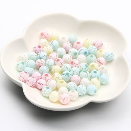 Galanterie: Plastové korálky 10 mm (25ks) - mix