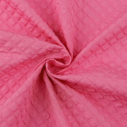 Metráž: Šusťákovina zpevněná 3D kostičky - pink