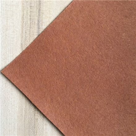 Galanterie: Látková dekorativní plsť / filc 20 x 30 cm (1ks) - hnědá