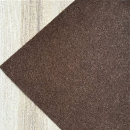 Galanterie: Látková dekorativní plsť / filc 20 x 30 cm (1ks) - tmavě hnědá