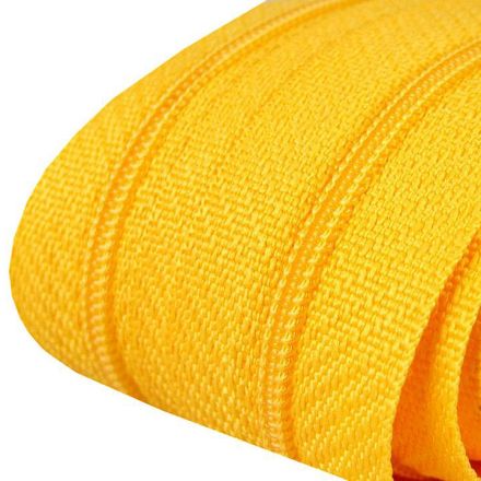 Galanterie: Zip spirálový šíře 3 mm (1m) - žlutá