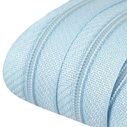 Galanterie: Zip spirálový šíře 3 mm (1m) - světle modrý