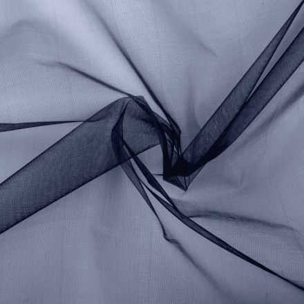 Metráž: Organza šíře 150 cm - tmavě modrá