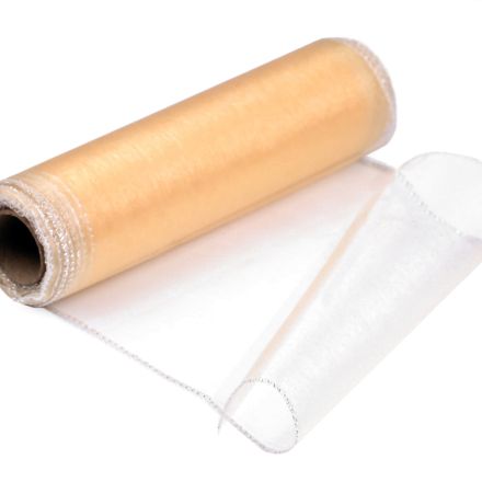 Galanterie: Organza šíře 21 cm (1m) - zlatá