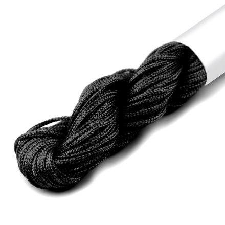 Galanterie: Šňůrka poplypropylen 1 mm - černá