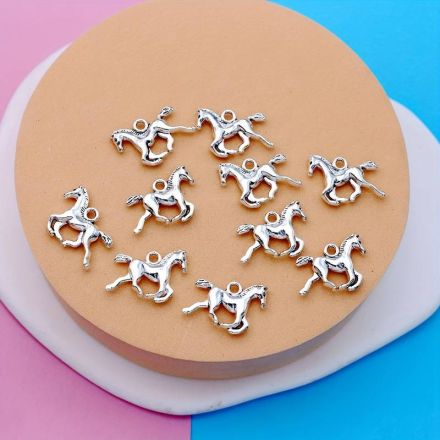 Galanterie: Přívěsek kovový 15x18 mm (1ks) - kůň