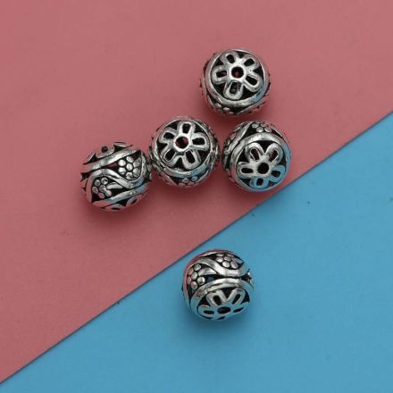 Galanterie: Kovový korálek ornament (1ks)