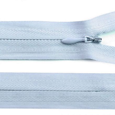 Galanterie: Skrytý zip nedělitelný délka 60 cm - modrá světlá