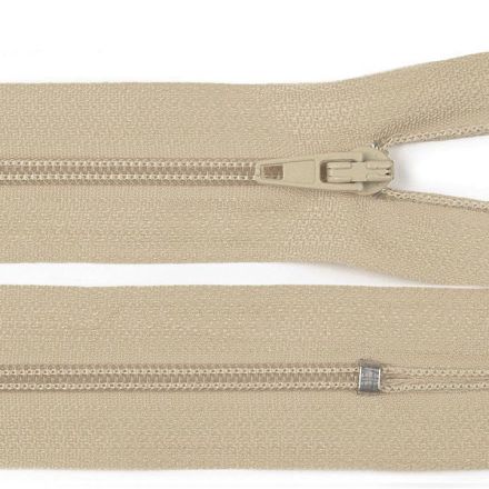 Galanterie: Spirálový zip délka 20 cm nedělitelný - béžová