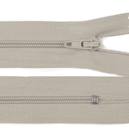 Galanterie: Spirálový zip délka 20 cm nedělitelný - šedobéžová