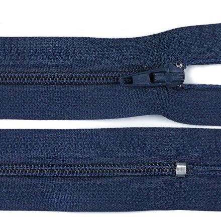 Galanterie: Spirálový zip délka 20 cm nedělitelný - modrá tmavá