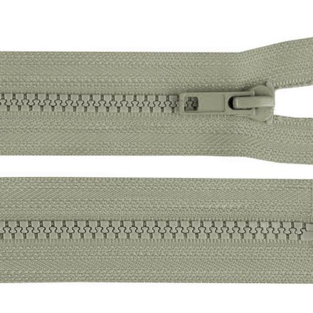 Galanterie: Zip kostěný dělitelný délka 35 cm - šedá