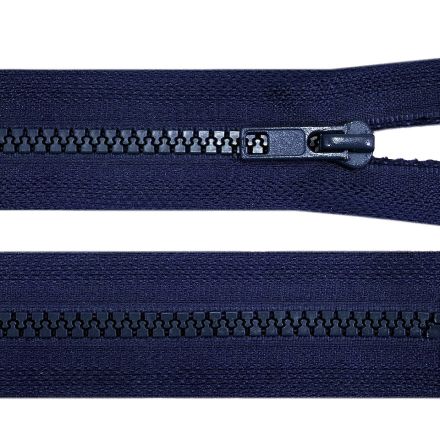 Galanterie: Zip kostěný dělitelný délka 35 cm - modrá tmavá