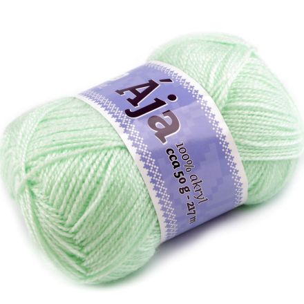 Galanterie: Pletací příze Ája (50g) - zelenkavá