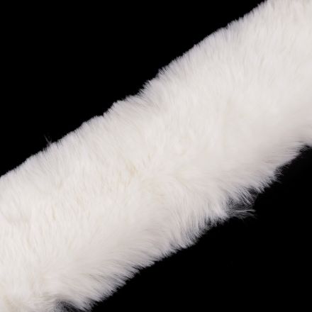 Galanterie: Oděvní dekorační kožešina šíře 5 cm - krémová