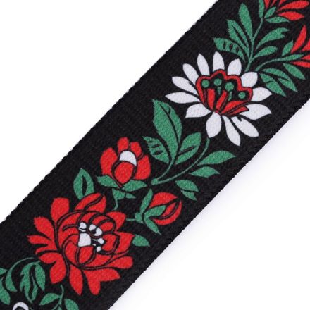 Galanterie: Pruženka folklor šíře 40 mm (1m) - černá