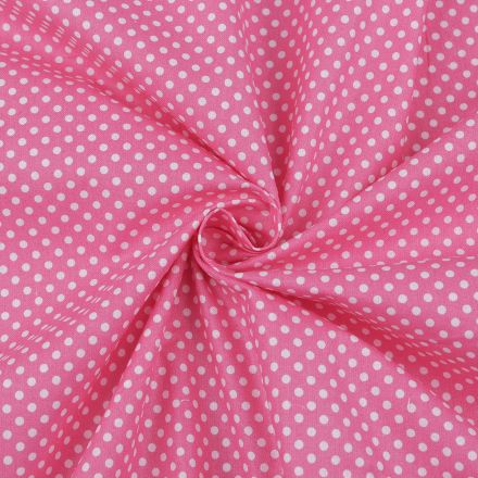 Metráž: Bavlněná látka puntíky (1m) - pink