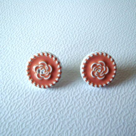 Galanterie: Plastový knoflík 17 mm (1ks) - pudrová