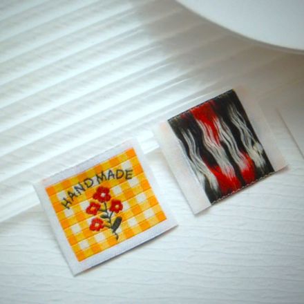 Galanterie: Nášivka / štítek Handmade (1ks) 