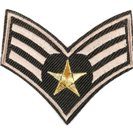 Galanterie: Nažehlovačka army 6,5 x 5,5 cm