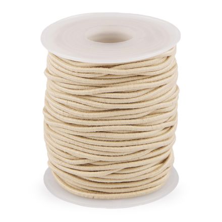 Galanterie: Kulatá pruženka 2 mm (1m) - béžová